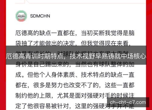 厄德高青训时期特点，技术视野早熟铸就中场核心